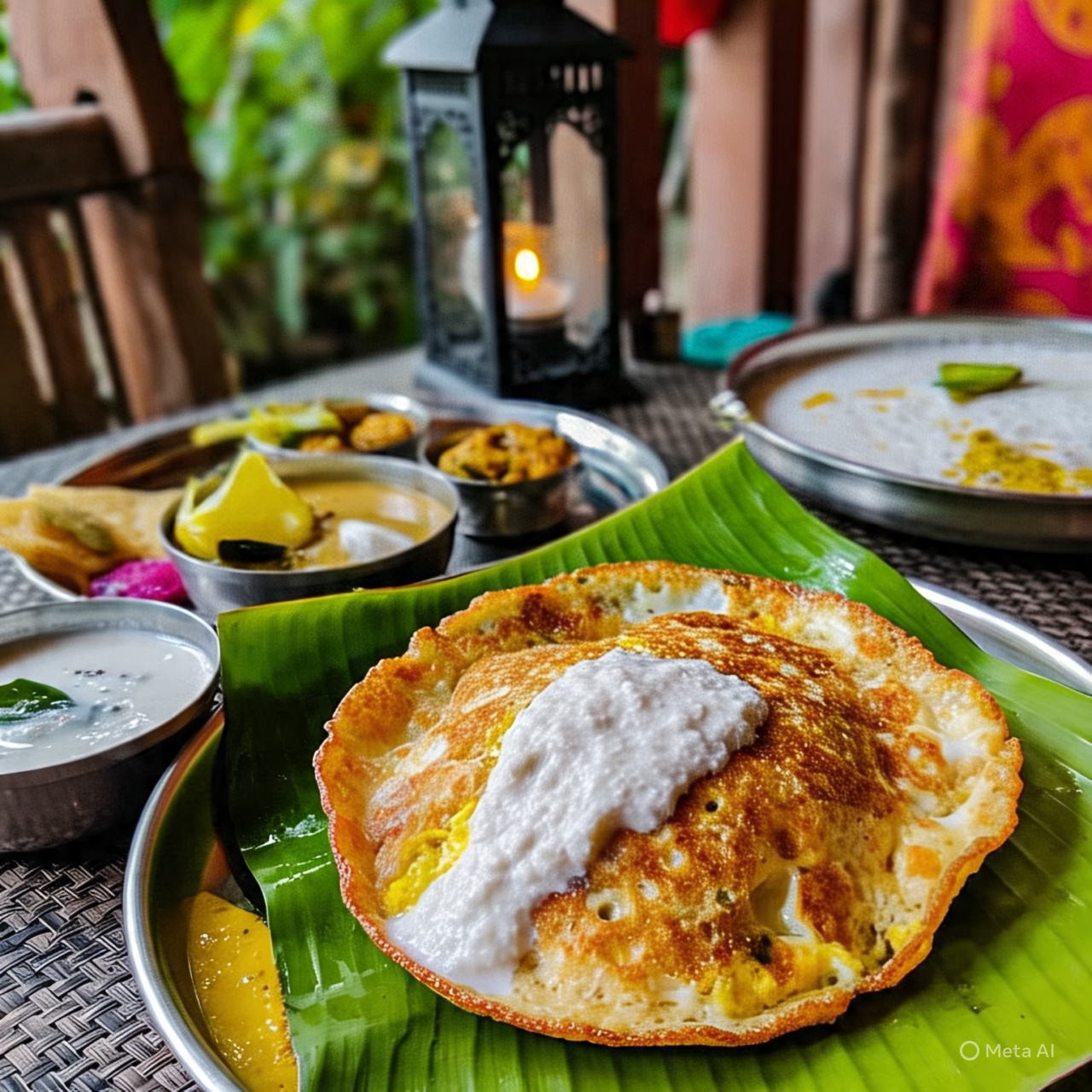 Sri lankan hoppers,egg hoppers
